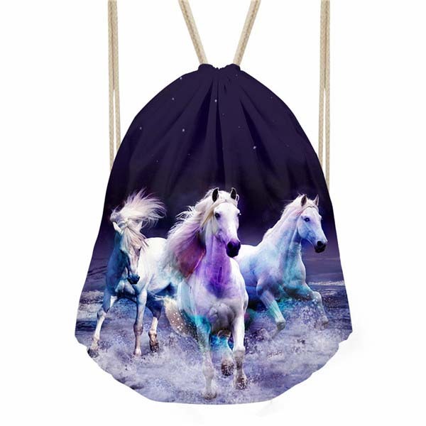 Water Polyester Drawstring Sports Backpack Drawstring Bag