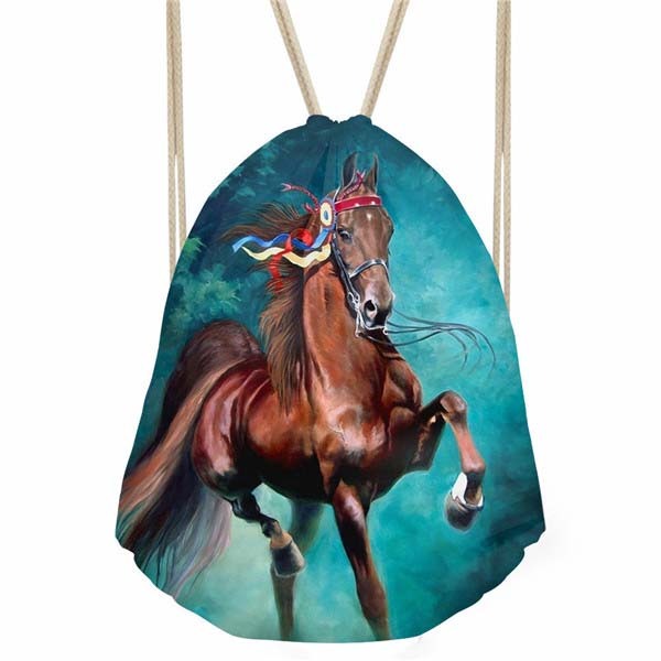 Water Polyester Drawstring Sports Backpack Drawstring Bag