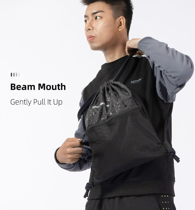 Shoulder storage bag drawstring drawstring