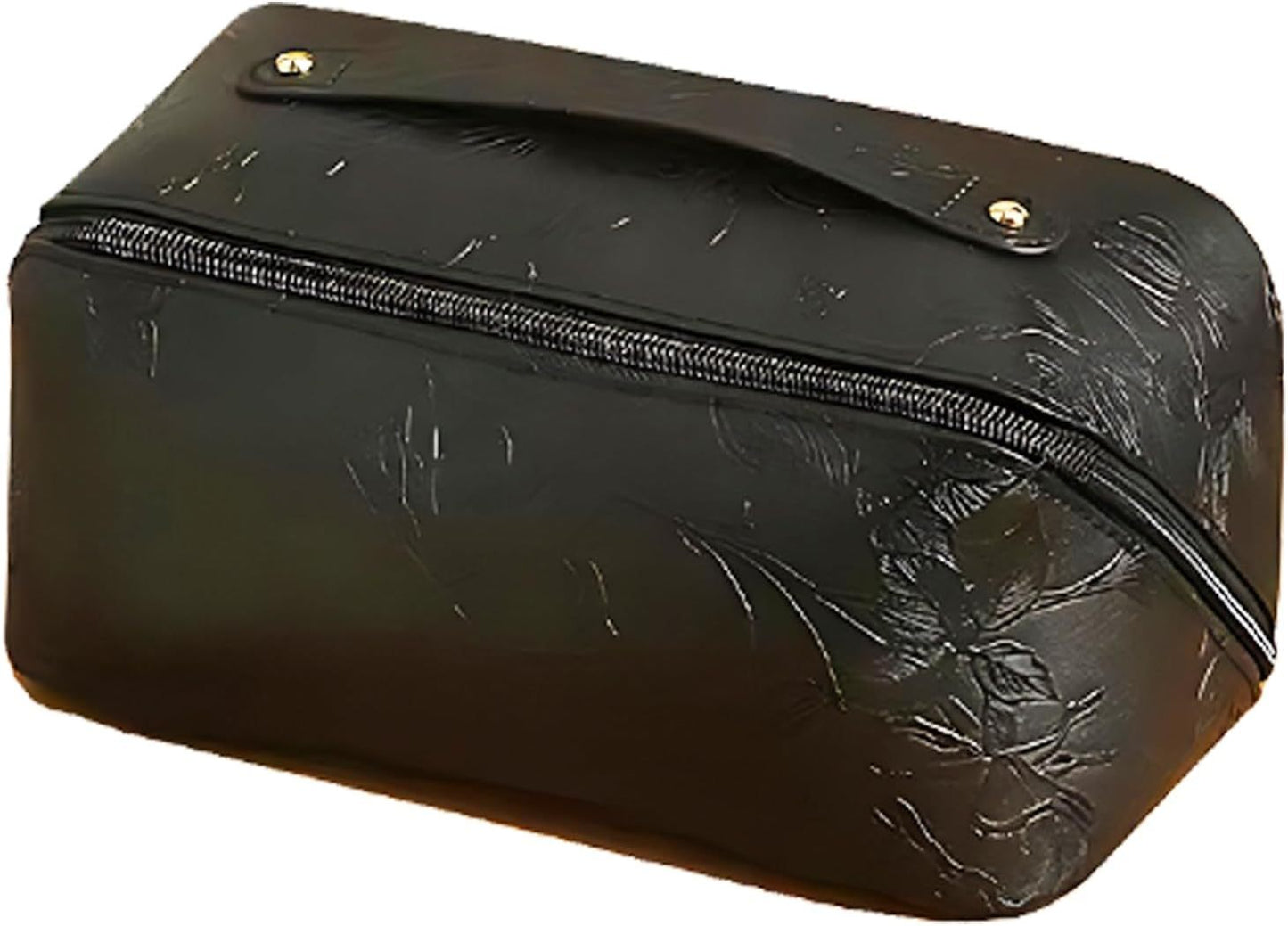 Wholesale Embossed Pattern Leather Makeup Cosmetics Bag
