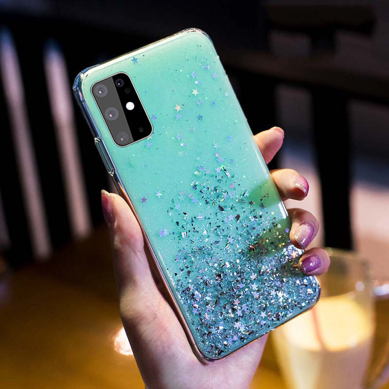 Samsung mobile phone case with gradual pink star