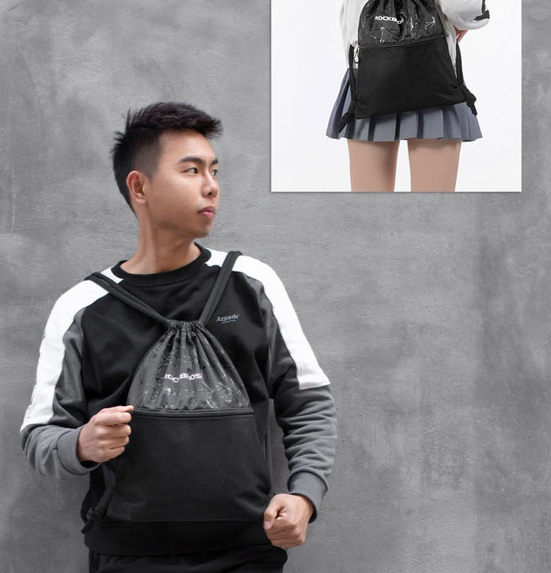 Shoulder storage bag drawstring drawstring