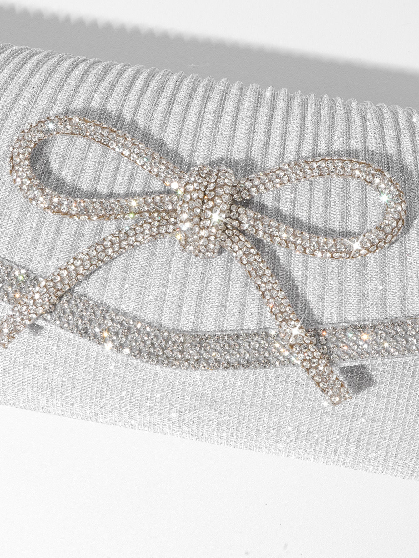 Bow Evening Bag Sparkly Clutch Purses For Women Wedding Glitter Rhinestone Party Prom Purse Dressy Clutch Bags