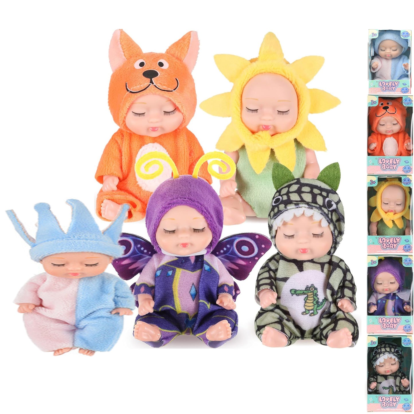 6pcs Princess Doll Gift Box, Perfect Birthday And Holiday Gift, Christmas-Halloween Gift For Girls