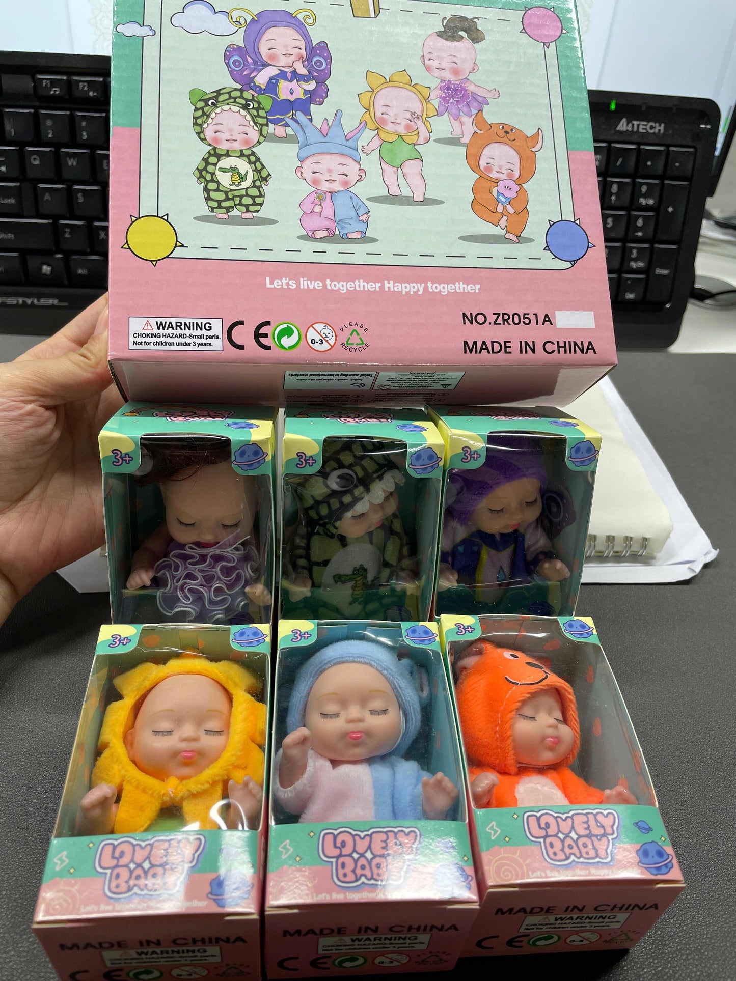 6pcs Princess Doll Gift Box, Perfect Birthday And Holiday Gift, Christmas-Halloween Gift For Girls