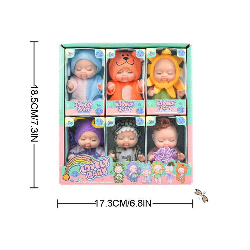 6pcs Princess Doll Gift Box, Perfect Birthday And Holiday Gift, Christmas-Halloween Gift For Girls